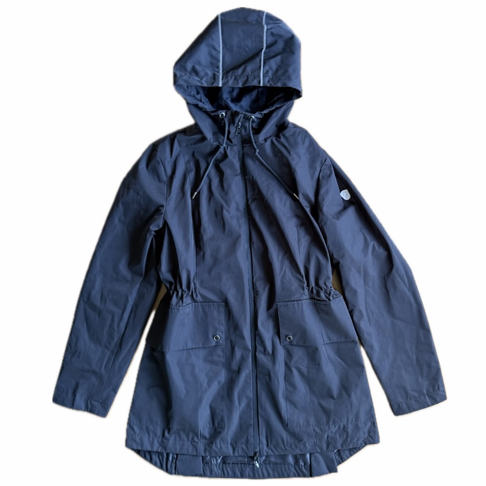 Women’s Black Hooded Riding Rain Jacket